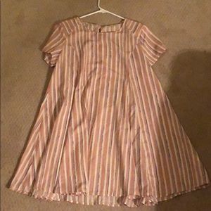 Pink striped dress
